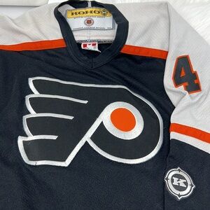 KOHO NHL Philadelphia Flyers #4 CHACE Jersey Kids Size Small Made In Canada